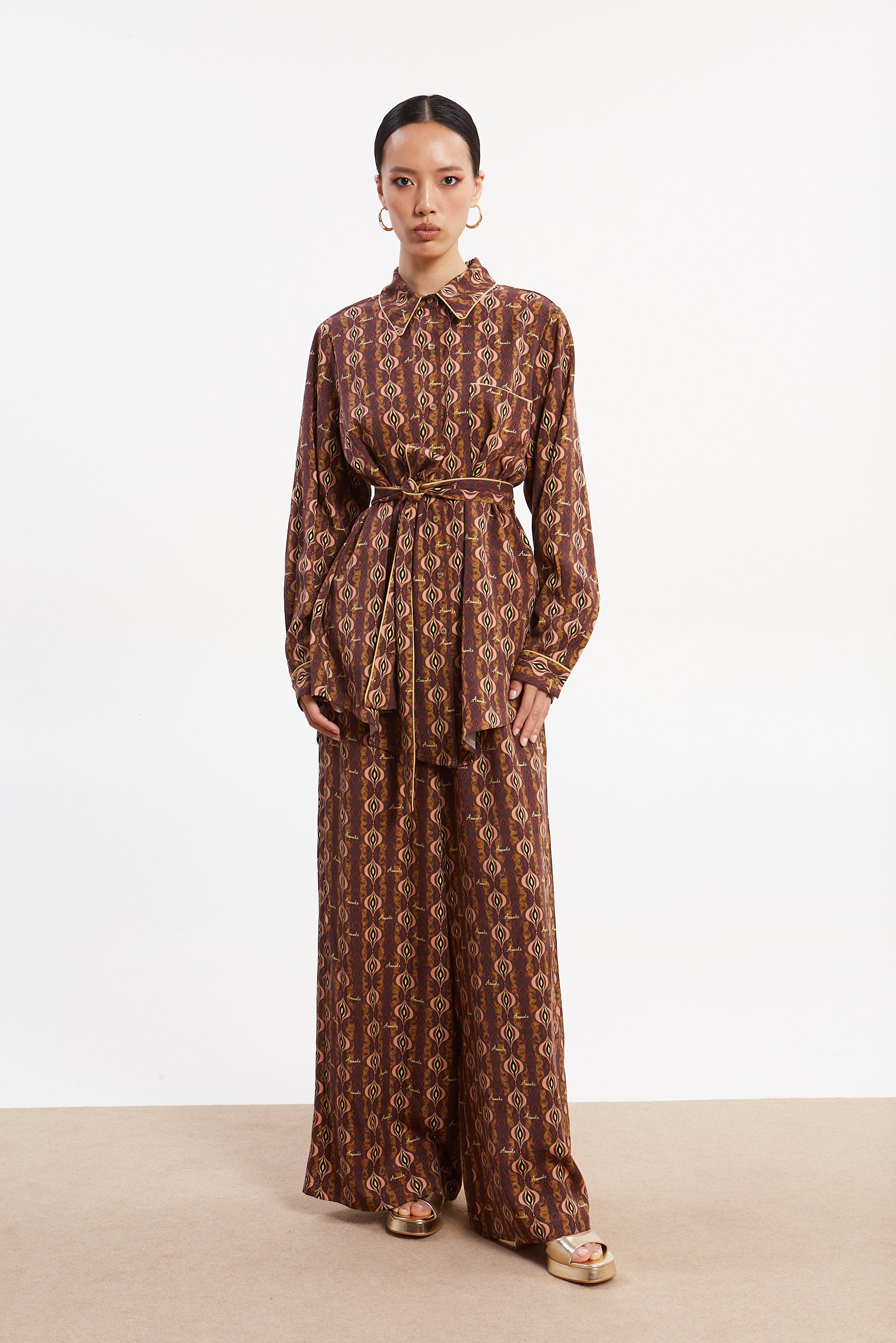 Frida tencel printed shirt