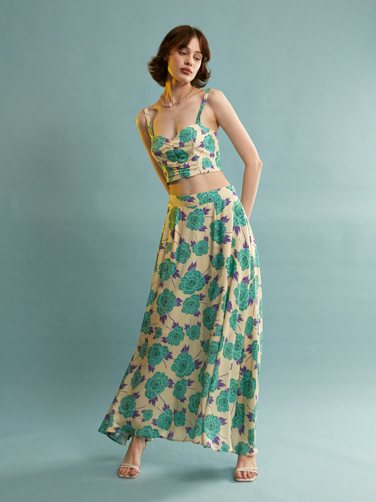 Esme viscose cropped top