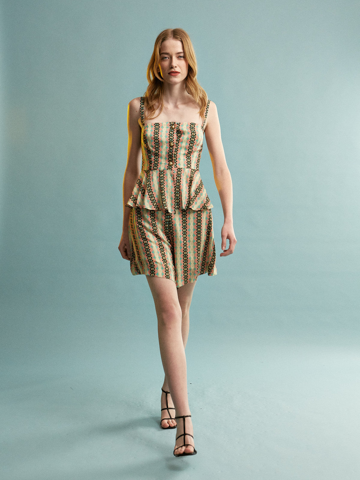 Allison viscose button top