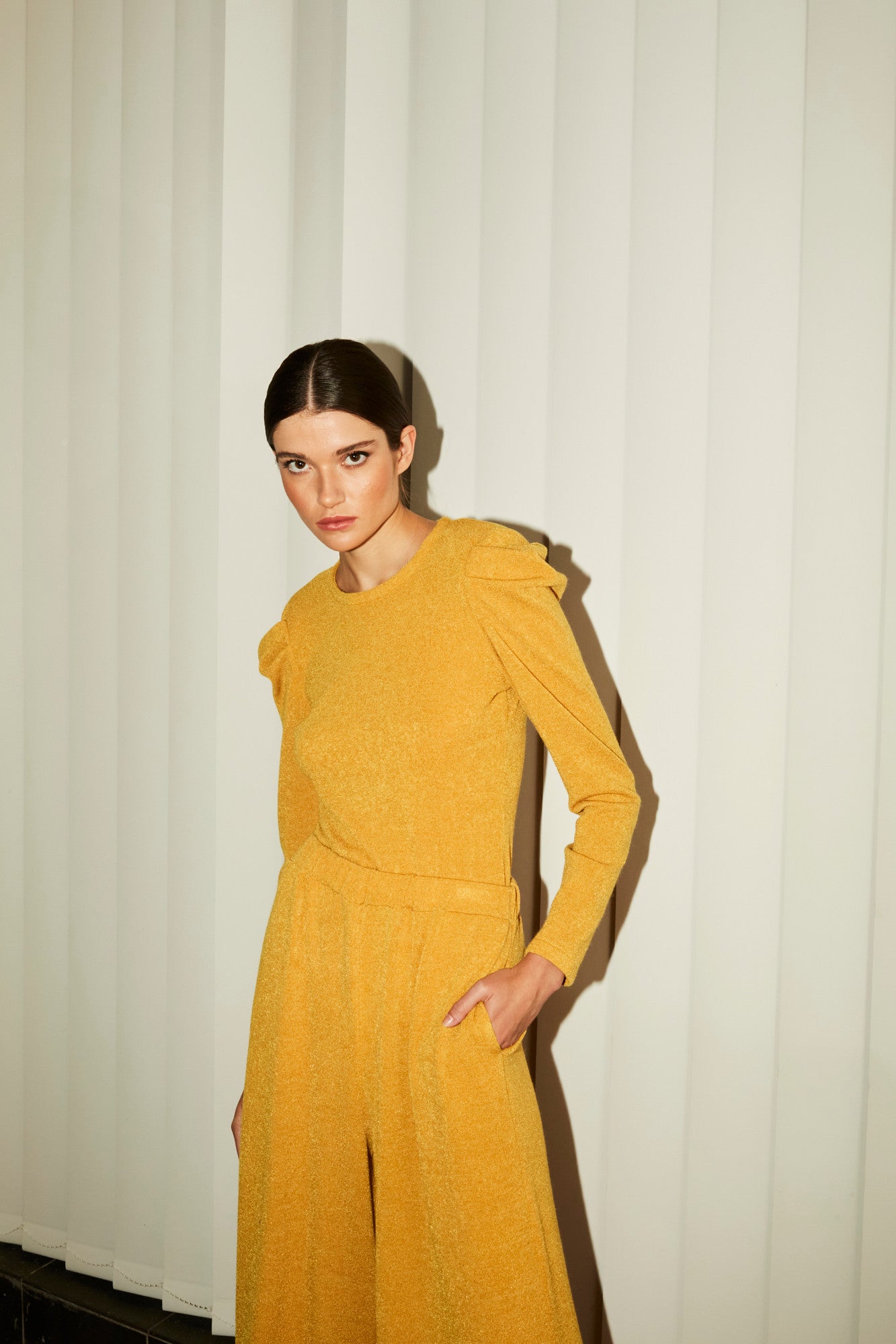 Rafaela yellow knit pants