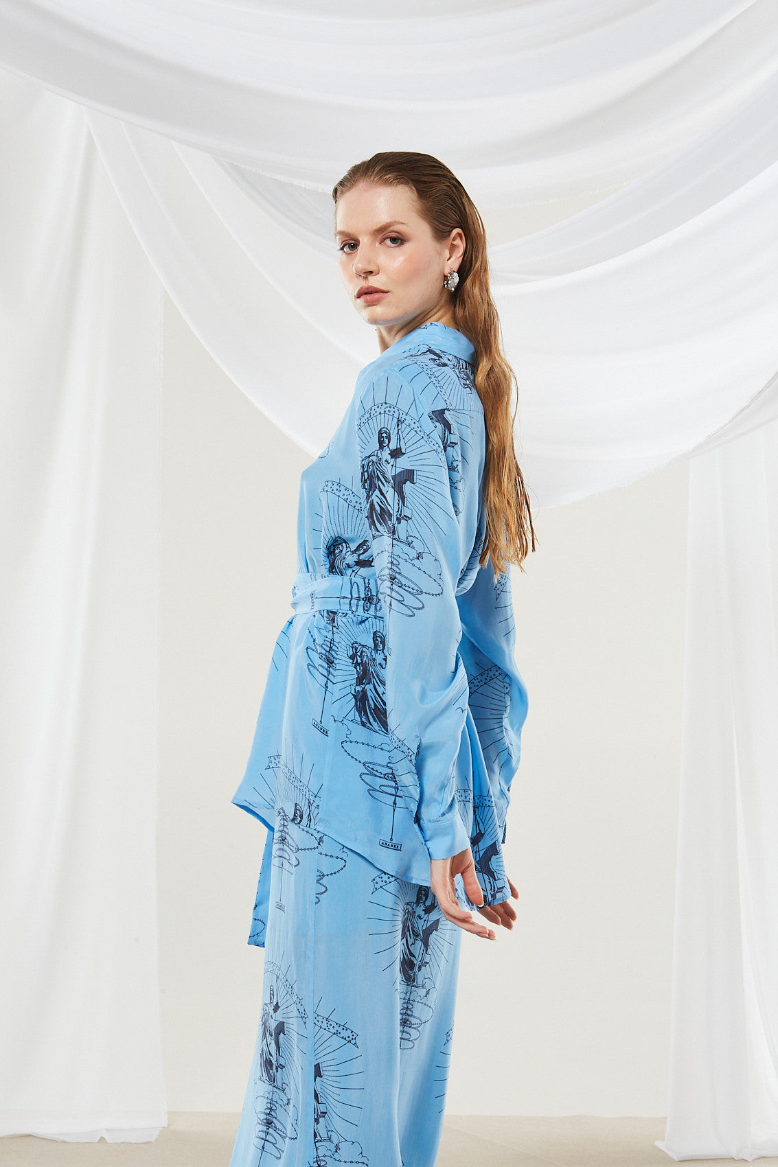 Ananke cupro printed shirt
