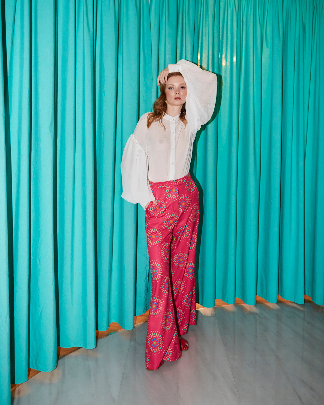 Vivian printed flare pants