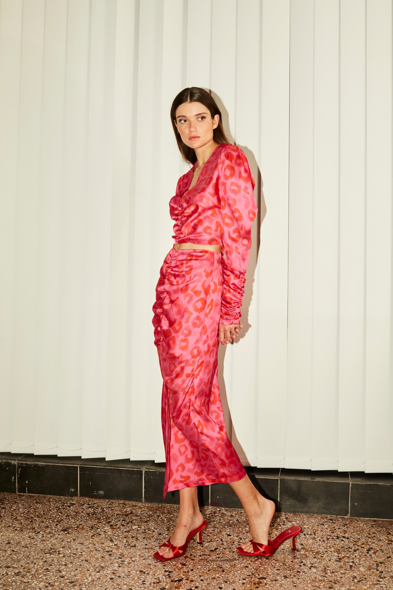 Samantha draped skirt