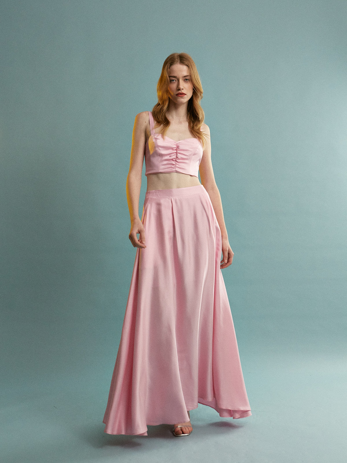 Natalie viscose pink top