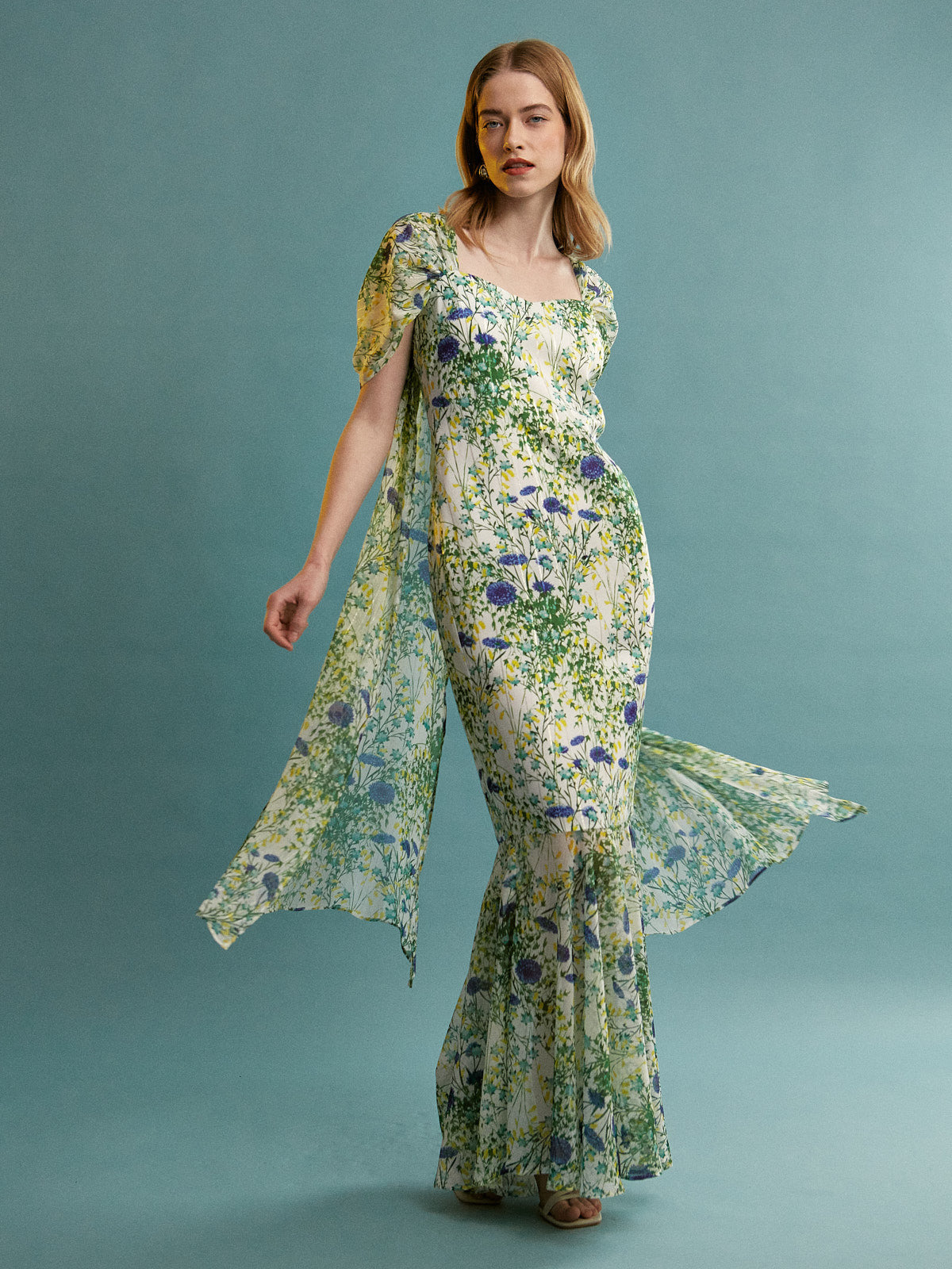 Erin floral maxi dress