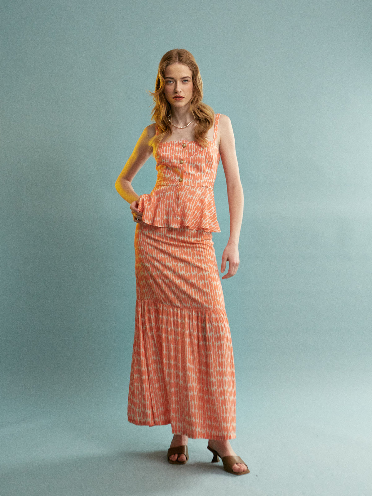 Bianca viscose button top