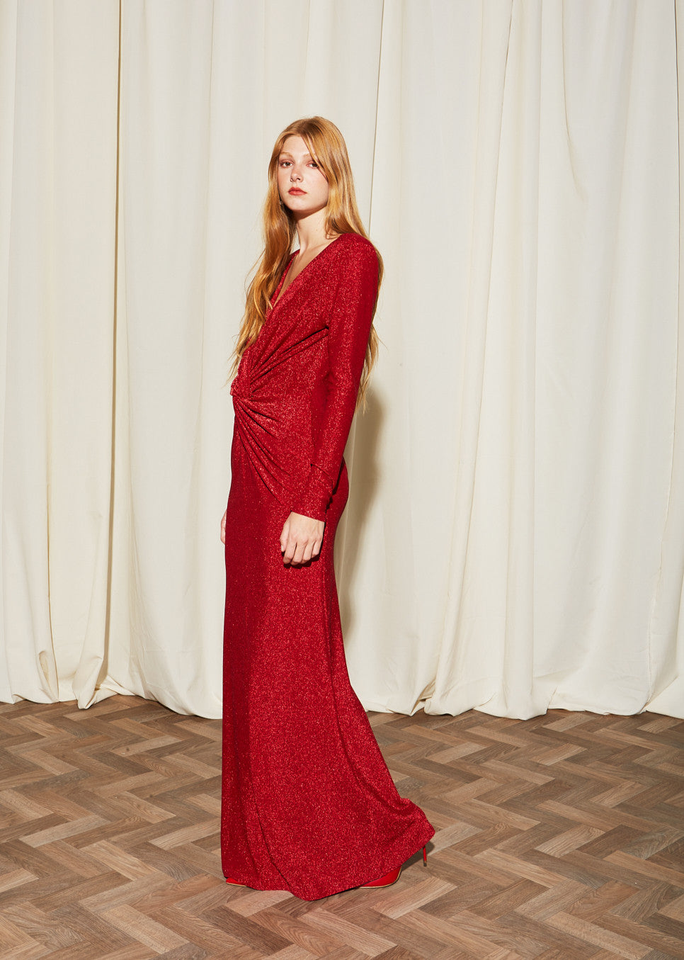 Gabrielle maxi red dress