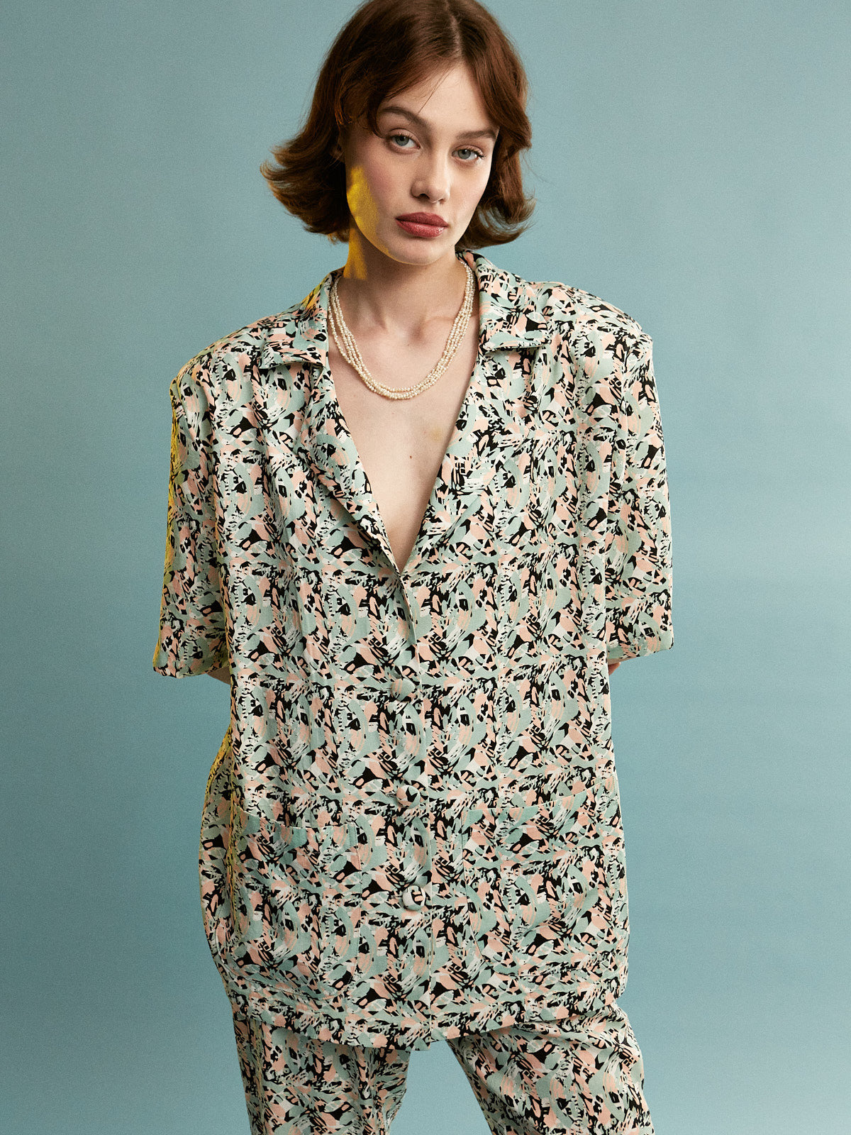 Abby tencel short sleeve blazer