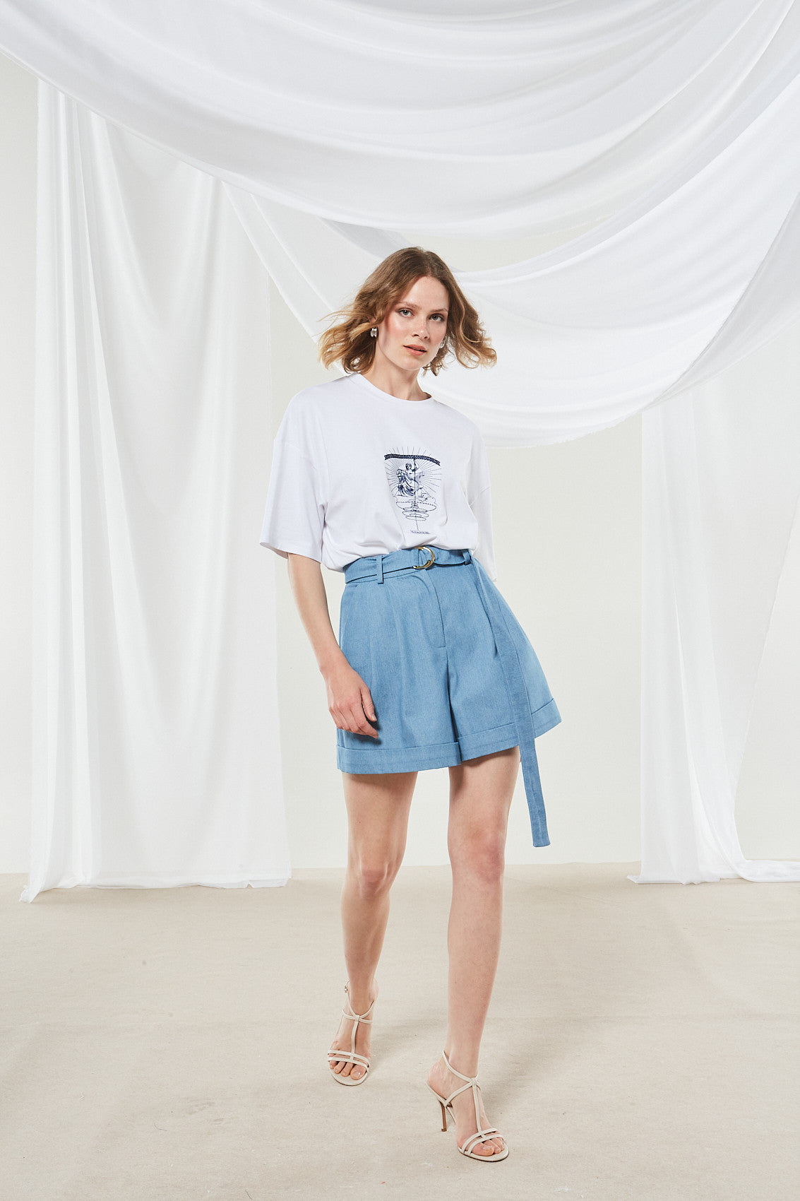 Cassia denim shorts