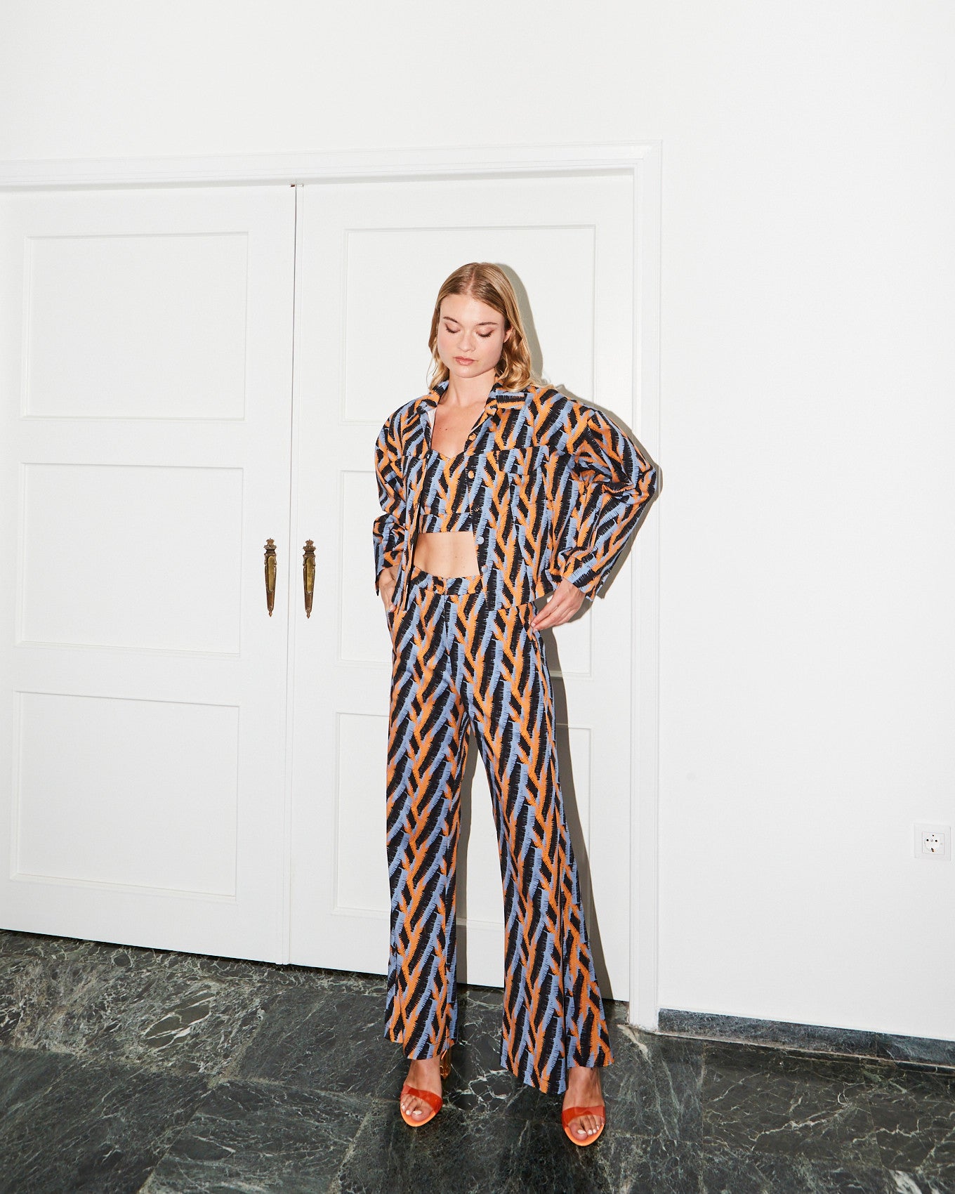 Aemilia cotton printed pants