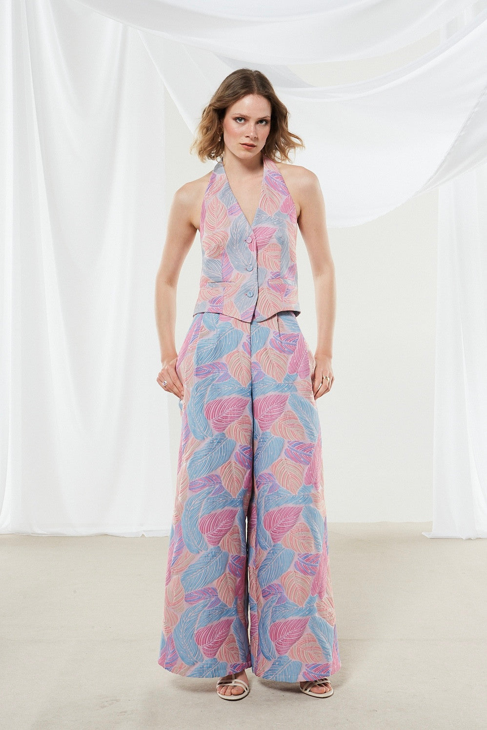 Clementine brocade vest