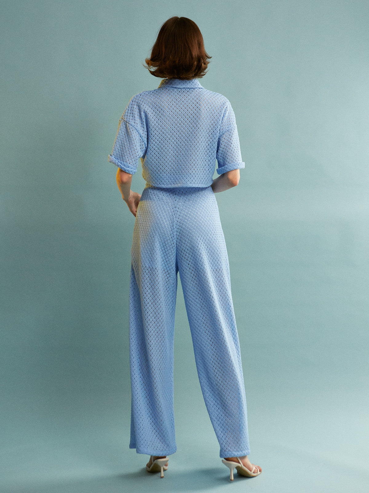 Elisa knitted ciel pants