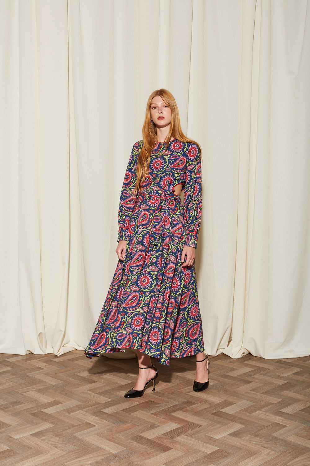 Vivienne viscose cut out dress