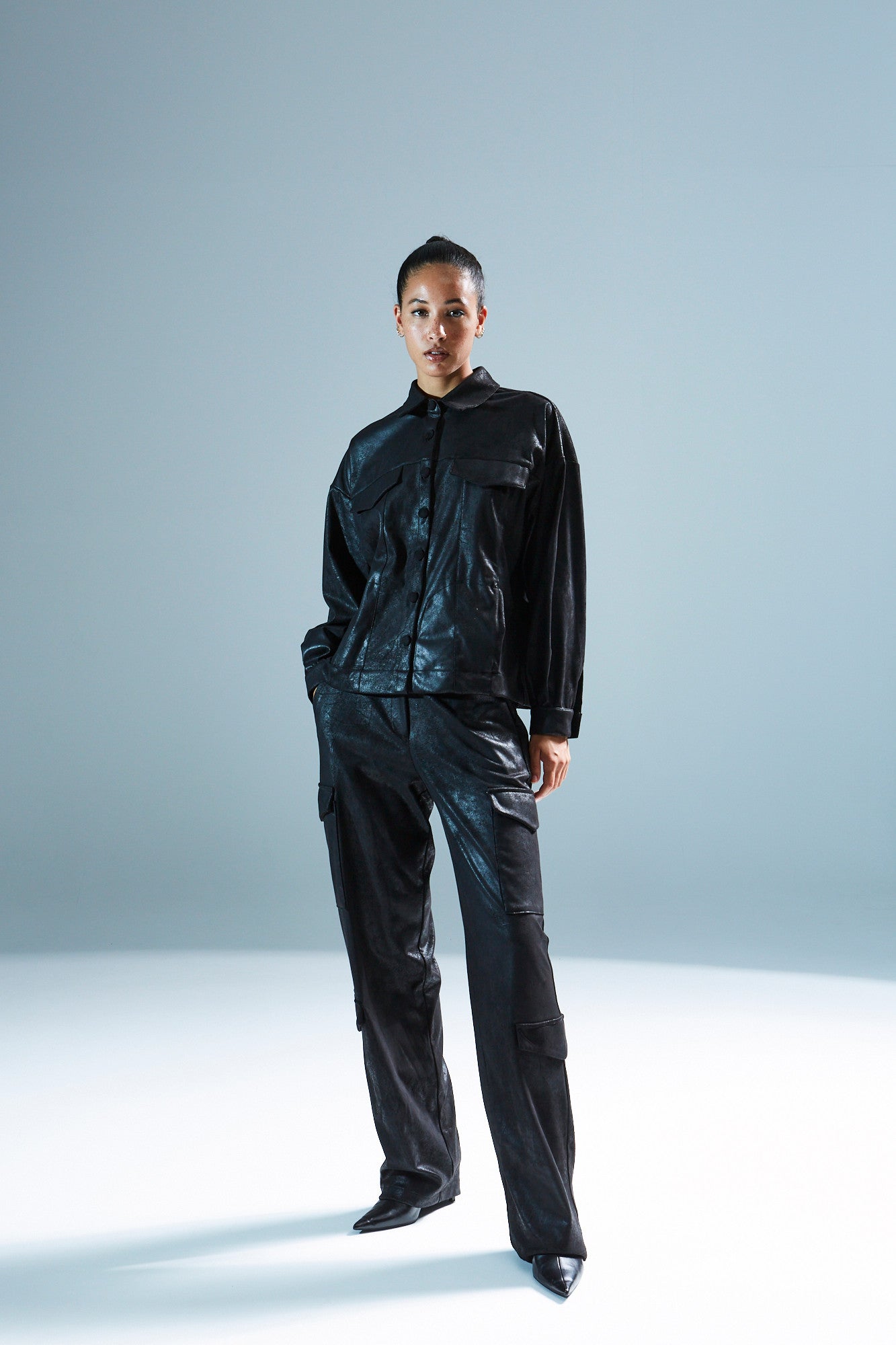 Cameron cargo black pants