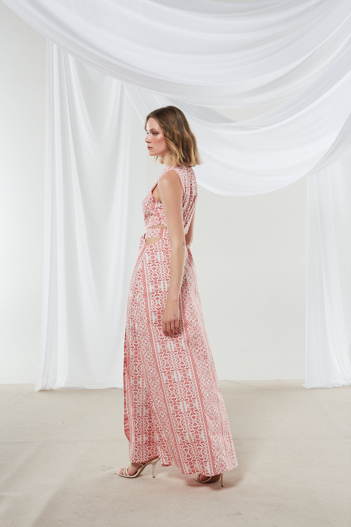 Daisy cotton cut out dress