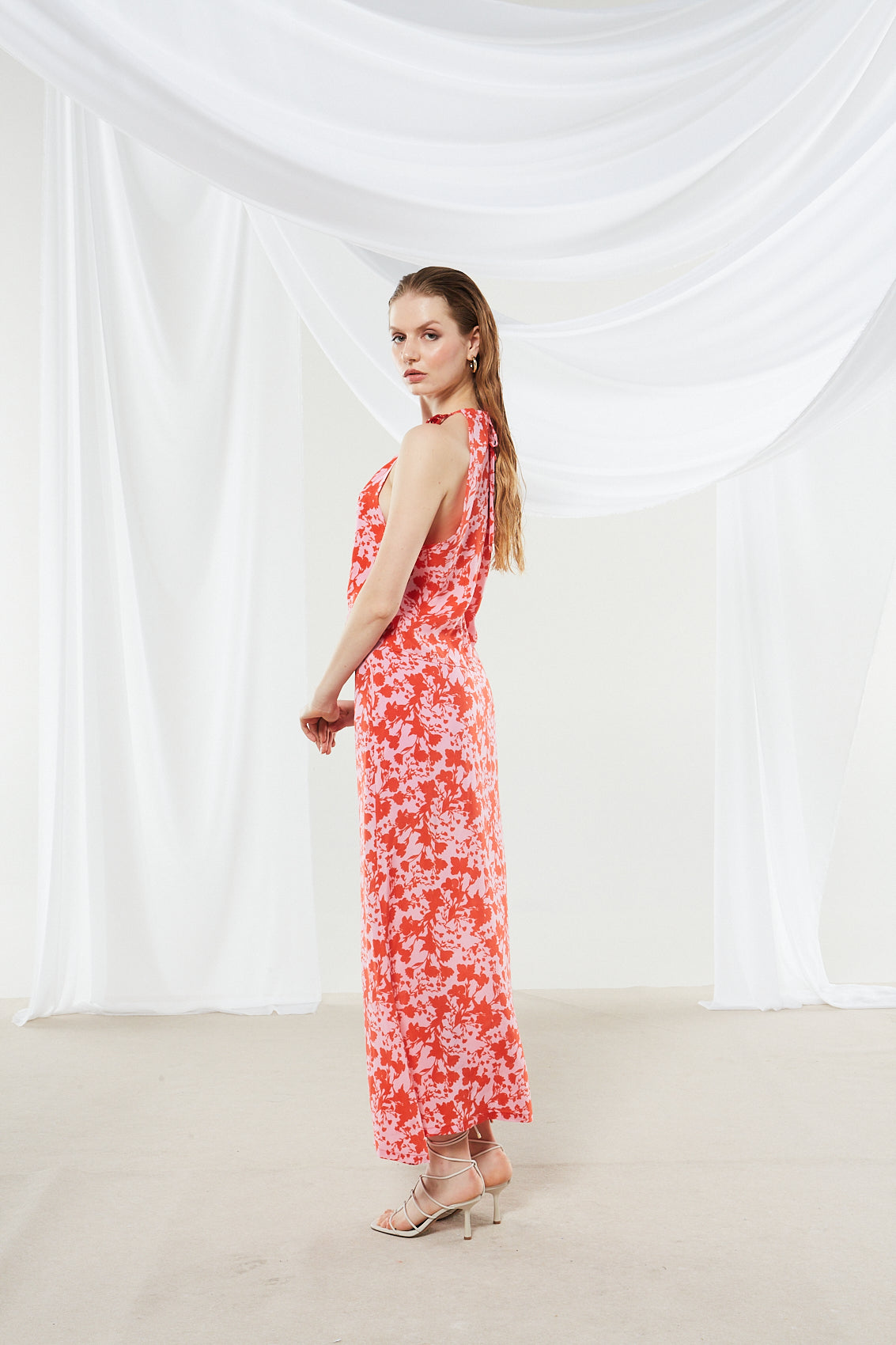 Dahlia cupro printed top